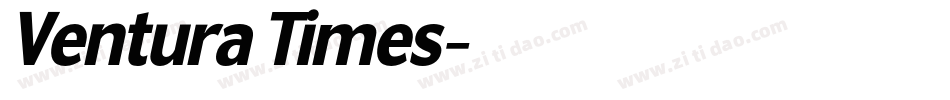 Ventura Times字体转换